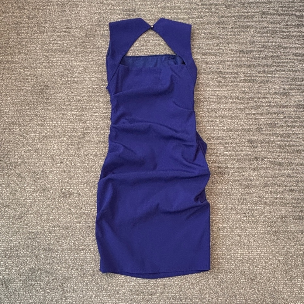 Nicole Miller Ruched Dress - Violet - Picture 2 of 3
